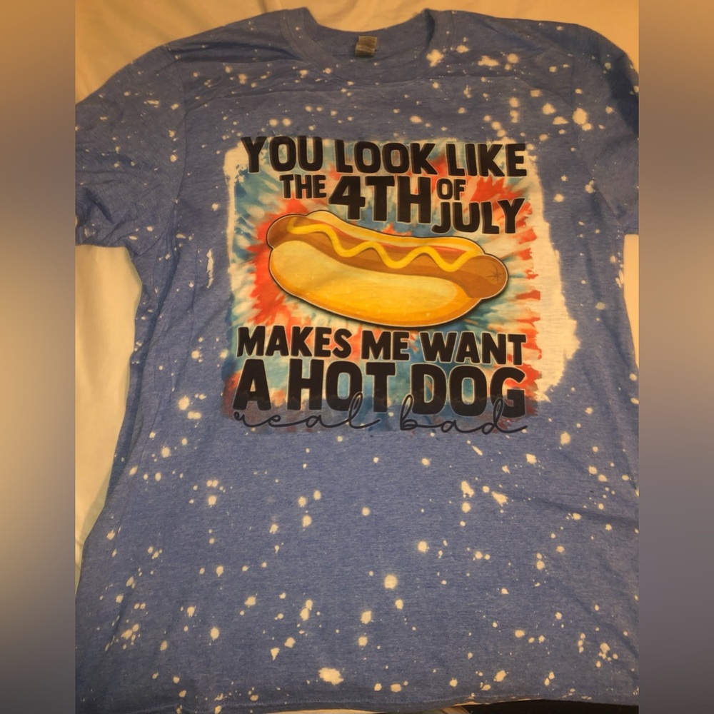 Large bleached DIY T-shirt